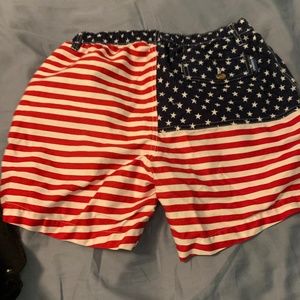2 pair Chubbies -American Flag/tan